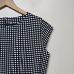 ALBION FIT Albion Gingham Check Crop Jumpsuit Black White Sz‎ S Photo 4