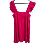 Pomander Place Tuckernuck Camellia Hazel Flutter Sleeve Linen Blend Dress Preppy Pink Size M Photo 2