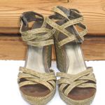 Stuart Weitzman Womens 7.5 Wedge Sandals Shoes Photo 2