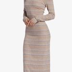 Billabong Be My Belle Dress in Boulder Striped Scoop Neck Maxi Size 6/XS NWT Photo 0