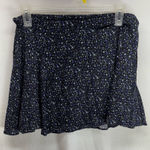 American Eagle  Outfitters Dark Blue Floral Skater‎ Skirt Waist & Length 14” Photo 0