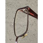 MIZYAKE Japan 4911 Brown Burgundy Red Half Rim Eyeglasses Frames ONLY Photo 11