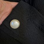 Charter Club  Black 3 Button‎ Textured Blazer Size 10 Photo 3