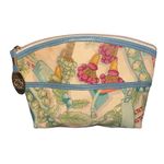Loewe Floral/Botanical Vintage Canvas & Leather Cosmetic Bag Photo 1