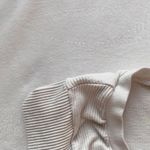 Urban Outfitters white ribbed cropped front tie  top Photo 5