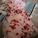 Nordstrom All in Favor  Flowy Wrap Mini Dress Pink Red Floral Photo 6