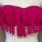 Capri Hot Pink Fringe Padded Bandeau 2 Photo 0