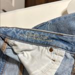 American Eagle AEO Highest Rise 90s Boyfriend Short Blue Jean Shorts Distressed Frayed Size 12 Photo 3