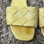 Silent D Anthropologie Ayda Yellow Leather Braided Slide Sandals Sz 37 Photo 1