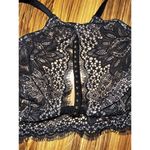 Victoria's Secret Black Nude Underwire Lace Plunged Bra 34D Photo 3