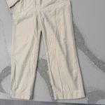 Madewell  Long Sleeved Utility Coveralls Women’s Medium Ivory Slim Tapered Leg Photo 1