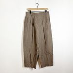 Lafayette 148 Wyatt Pleated Barrel Leg Pant US Size 6 Concrete Tan Gray Photo 5