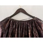 Style & Co Velvet Burnout Top 1X Crushed Lace Flare Sleeve Fairy Grunge Whimsy Purple Photo 7