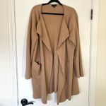 J.Crew  $158 Juliette Collarless Sweater-Blazer Tan Women's Size XXL Photo 2