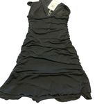 Miyedonz Black‎ Halter Dress Sleeveless Ruched Party Cocktail Black Photo 6