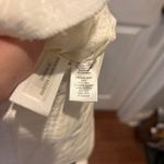 Loft Julie Skinny Pants Textured Jacquard White Cropped Women Size 14 Bridal Photo 8