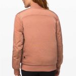 Lululemon Roam Far Down Filled Reversible Bomber Jacket Chalky Rose Size 6 Photo 2