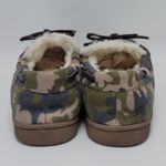 Club Room Faux Fur Lining Camouflage Moccasin Slip On Boat Shoes Size M 8 Photo 2
