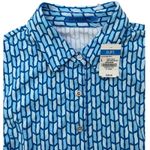 J. McLaughlin JM LAUGHLIN Sleeveless Dolly Dress Size L Blue Lt Blue Mini Chain Link Geo Photo 1