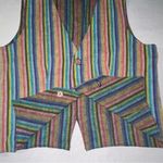 Handmade Vest For Women Size L or XL Reversible Pastel Eclectic Grannycore Photo 6