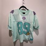 Disney The Little Mermaid Princess Ariel Women's Cropped Football Jersey Photo 4