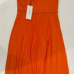 Karen Millen  Chain Detail Pleated Dress - Size 6 - NEW With‎ Tags. Photo 12