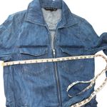 Veronica Beard Jeans Denim Romper Zip Up Long Sleeve Belted Size M Blue Size M Photo 7