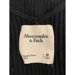 Abercrombie & Fitch Ribbed Knit Bodycon Slip Dress Black Women's Size Medium Photo 3