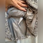 ZARA  Silver Sequin All Over Mini Dress Strapless Limited Edition Size Large L Photo 8