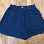 Free People FP Beach Navy Cotton Shorts Large Photo 0