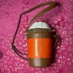 Mad Engine Sparkle Pumpkin Spice Latte Crossbody Novelty Purse Fall Bag Photo 4