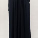 Adrianna Papell Chiffon One Shoulder Maxi Dress Gown Pleated Navy Blue 14 Photo 11