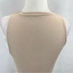 ZARA Cropped Tank Top Sleeveless Crewneck Crop Top Beige Size Small Photo 9