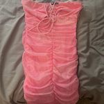 White Fox Boutique Pink white fox strapless dress Photo 0