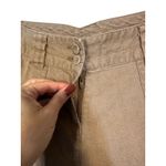 Christopher & Banks  Beige Wrinkle Free Linen Blend Wide Leg Pants Women Sz 4P Photo 3