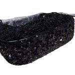 Nicole Miller  Black Sequin Shoulder Bag Evening Purse Photo 2