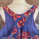 Athleta  Conscious Crop Tank Top Cropped Blue Floral S Athletic Gym Photo 5