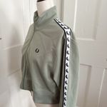 Fred Perry Green & White Track Jacket Size 10 Photo 3