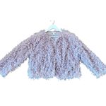 LC Lauren Conrad pink fluffy textured cardigan jacket large Photo 2