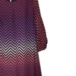 Luxology Dress Size 10 Multi Color Chevron Striped Womens Lined Polyester Photo 3