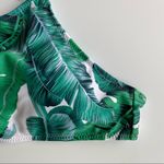 High Neck Halter Palm Print Bikini Top Size Small Photo 6