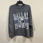 New Gameday Couture Gray Dallas Cowboys Oversized Crewneck Fleece Pullover XL Photo 1