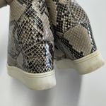 MIA  Shoes Womens 8.5 Christie Black Tan Snake Reptile Wedge‎ Sneakers Photo 5