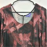 Vivienne Tam  Long Sleeve Jersey Zipper Back Shirt Size Large Photo 2