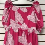 NWT Sun Dress Tropical Print Pink/White Sz XL Short Sleeve Photo 2