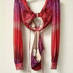 PatBO Ombre Lurex Plunging V Photo 7