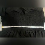 Blu Pepper  Black Tiered Midi Dress Photo 8