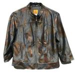 Ruby Rd metallic front zip jacket Photo 0