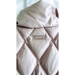 Athleta Quilted Goose Down Vest Rose Pink Stand Collar Zip Pockets Women's XS Photo 11