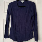 Old Navy  Waffle Knit long sleeve tee navy blue Photo 0
